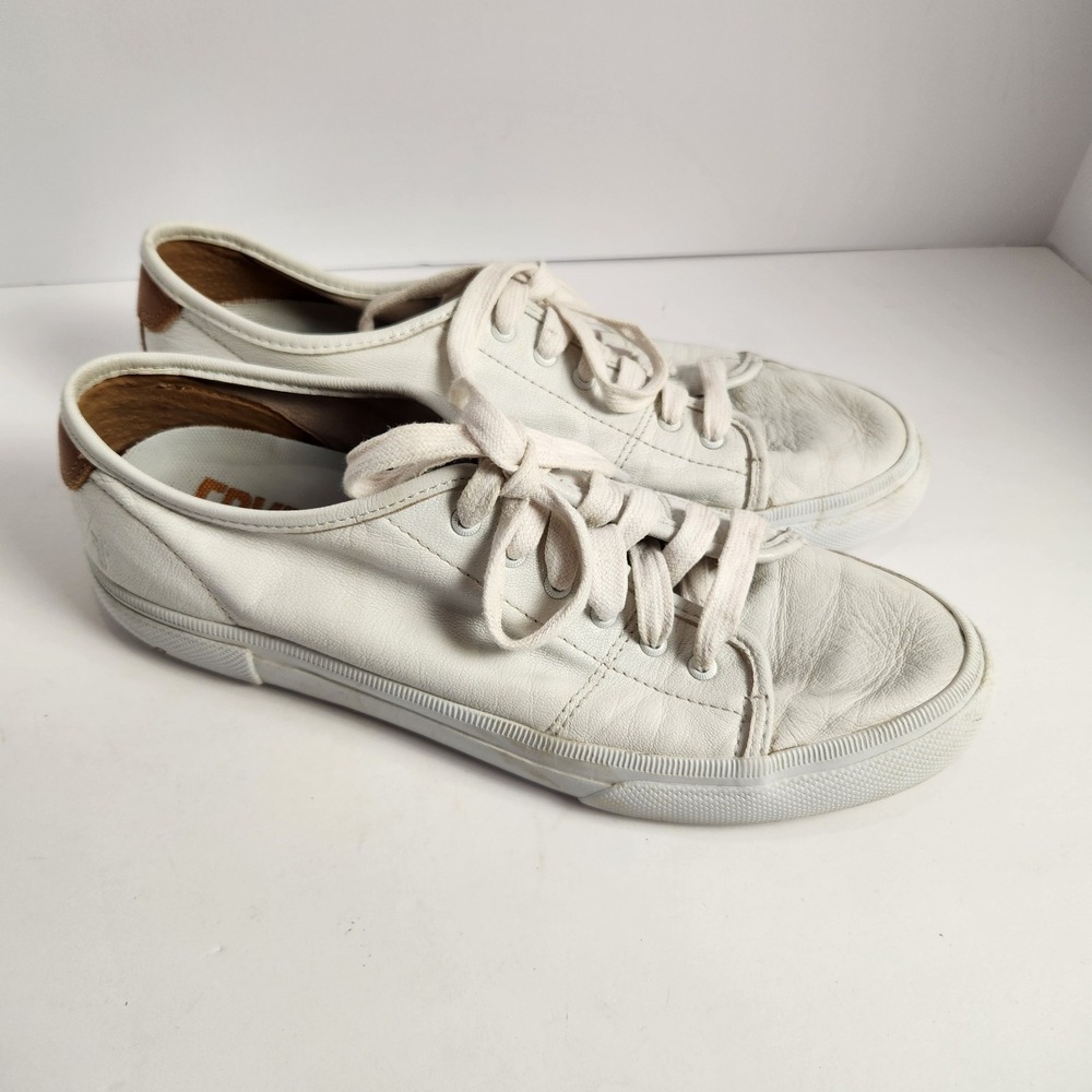 Frye Gia Women's Low Lace White Leather Sneakers Size 8.5M - Picture 5 of 9